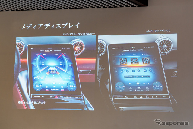 メディアディスプレイは11.9インチ。