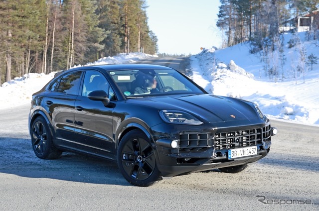 ポルシェ カイエン 次期型 ICEモデルのプロトタイプ(スクープ写真)