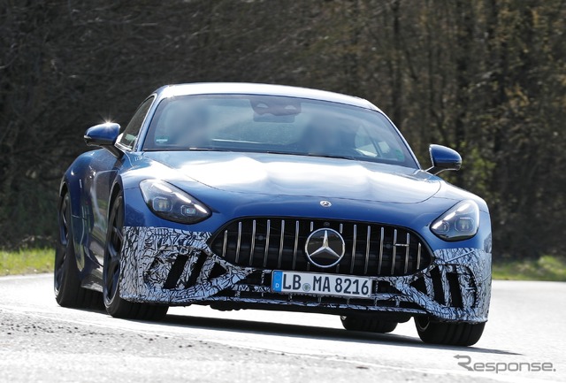 メルセデス AMG GTクーペ 後輪駆動モデルのプロトタイプ(スクープ写真)