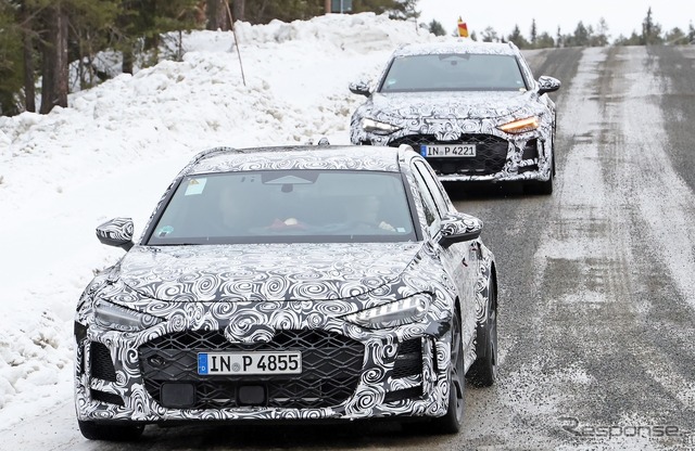 アウディ RS5 アバント プロトタイプ(スクープ写真)