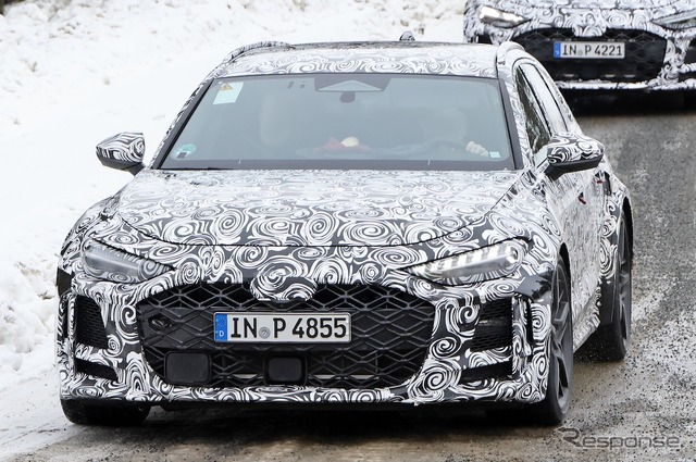 アウディ RS5 アバント プロトタイプ(スクープ写真)