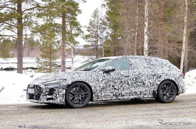 アウディ RS5 アバント プロトタイプ(スクープ写真)