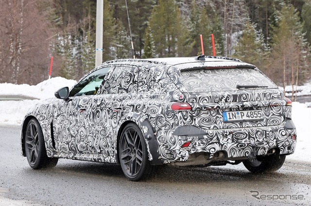 アウディ RS5 アバント プロトタイプ(スクープ写真)