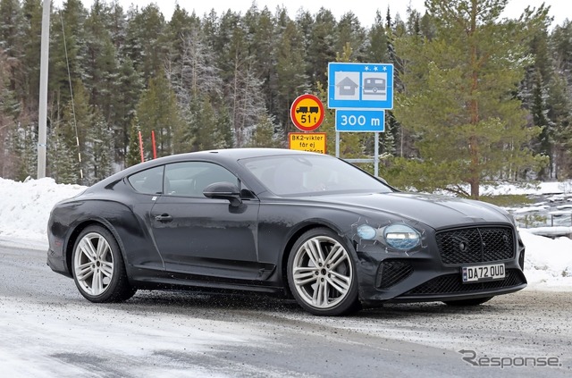 ベントレー コンチネンタルGT PHEVのプロトタイプ(スクープ写真)
