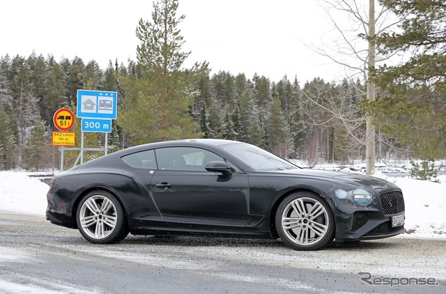 ベントレー コンチネンタルGT PHEVのプロトタイプ(スクープ写真)