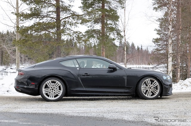 ベントレー コンチネンタルGT PHEVのプロトタイプ(スクープ写真)