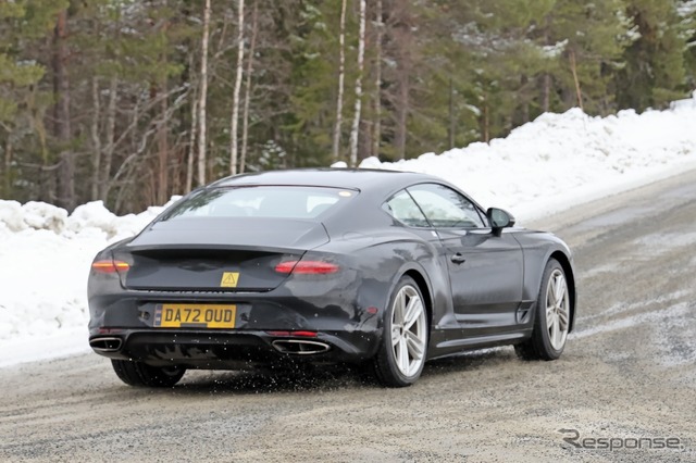ベントレー コンチネンタルGT PHEVのプロトタイプ(スクープ写真)
