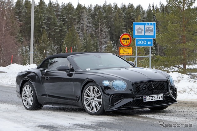 ベントレー コンチネンタルGTC PHEVのプロトタイプ(スクープ写真)