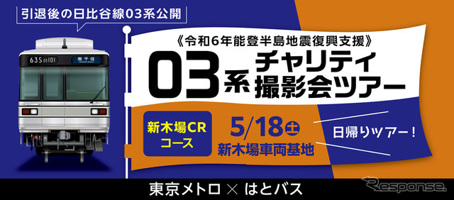 03系チャリティ撮影会ツアー新木場CRコース