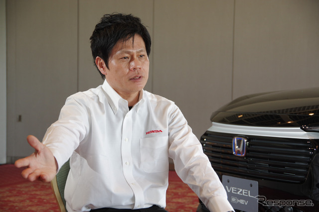 ヴェゼルの開発責任者を務めた本田技研工業 四輪事業本部 四輪開発センターの奥山貴也さん