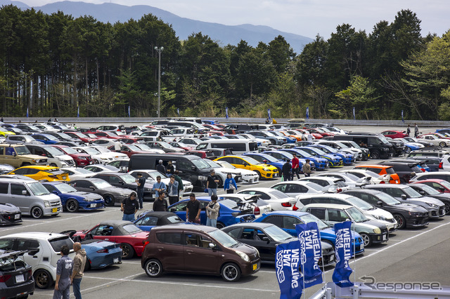 RAYSボルクレーシングユーザー集結! スポーツカーから軽自動車まで鍛造ホイールの魅力をアピール~2024 RAYS FAN MEETING~