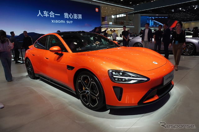発売から24時間で10万台を受注したシャオミのEVスーパーカー『SU7』(北京モーターショー2024)
