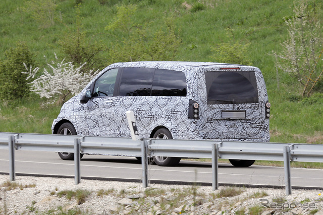 メルセデスベンツ EQV 次期型プロトタイプ(スクープ写真)