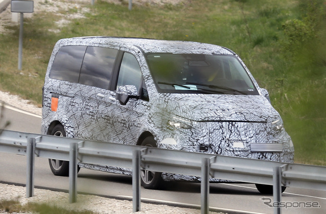 メルセデスベンツ EQV 次期型プロトタイプ(スクープ写真)