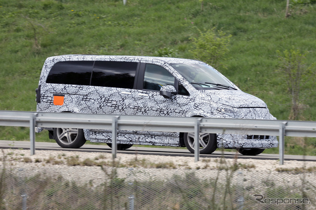 メルセデスベンツ EQV 次期型プロトタイプ(スクープ写真)