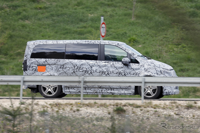 メルセデスベンツ EQV 次期型プロトタイプ(スクープ写真)