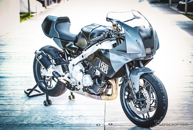 2023年10月、グッドウッドでサプライズ披露されたヤマハ XSR900 DB40 Prototype