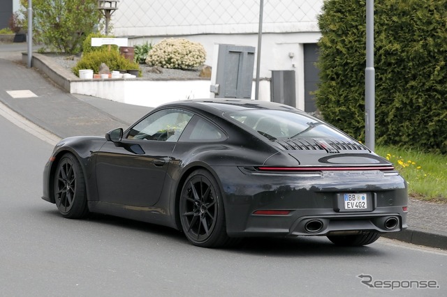 ポルシェ 911 カレラ 改良新型(スクープ写真)