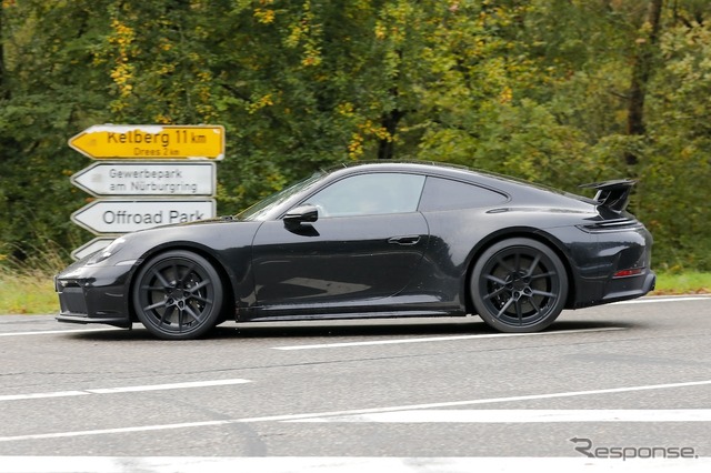 ポルシェ 911 GTS 改良新型（スクープ写真）