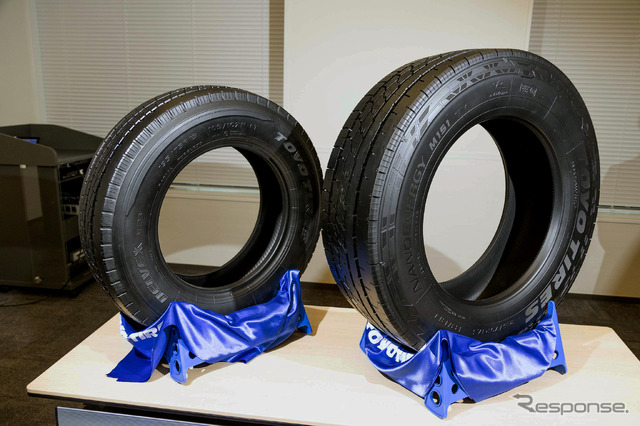 トーヨータイヤが物流業界の未来を創る、小型トラック用リブタイヤ2種類を発売