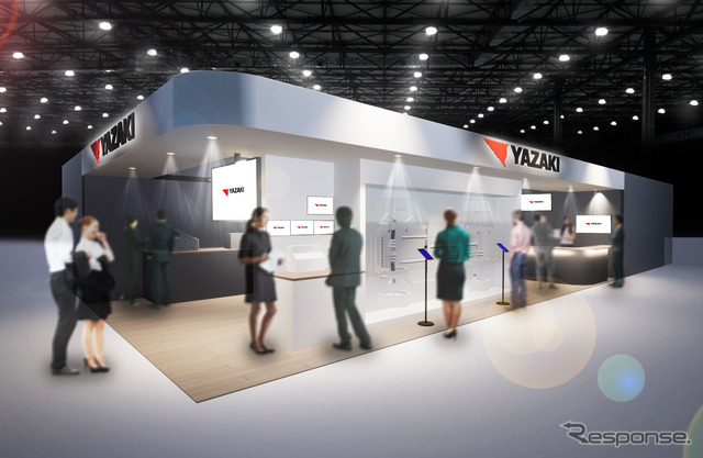人とくるまのテクノロジー展2024 YOKOHAMAの矢崎総業ブース(イメージ)