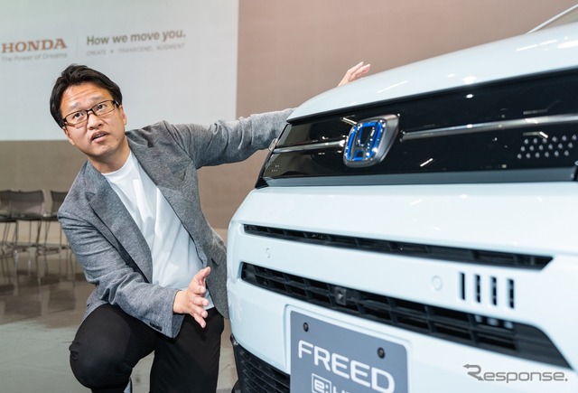 ホンダ フリード 新型のエクステリアデザインを担当した佐川正浩さん