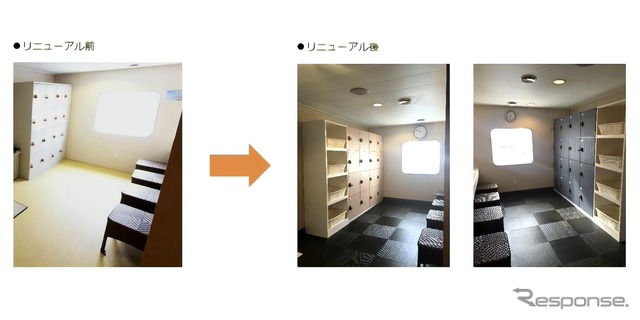 さんふらわあごーるどとさんふらわあぱーるがリニューアル