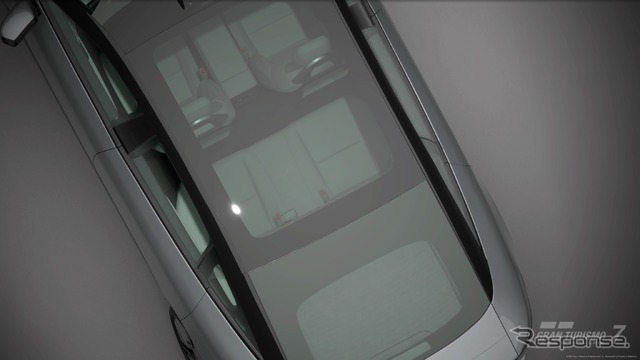 「グランツーリスモ7」の「AFEELA Prototype 2024」の上面はガラスで覆われている。