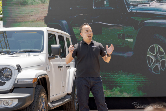 Stellantisジャパン Jeepプロダクトマネージャー 新海宏樹氏。