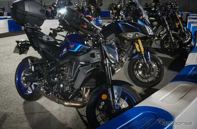 最新の『MT-09』で来場するオーナーも