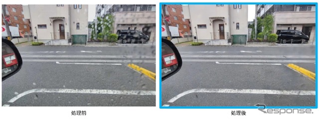 レンズ水滴除去技術「Morpho RainDrop Removal」