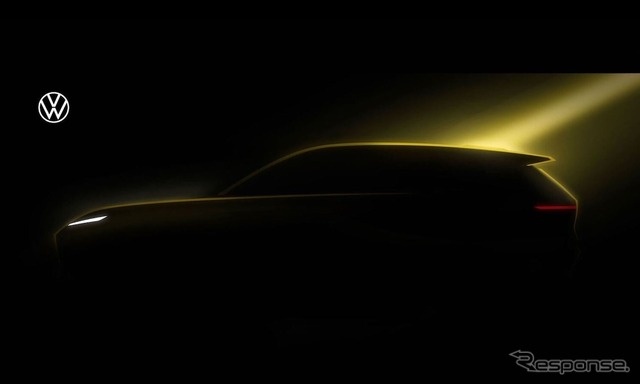 VW XPENG 新型SUV ティザーイメージ