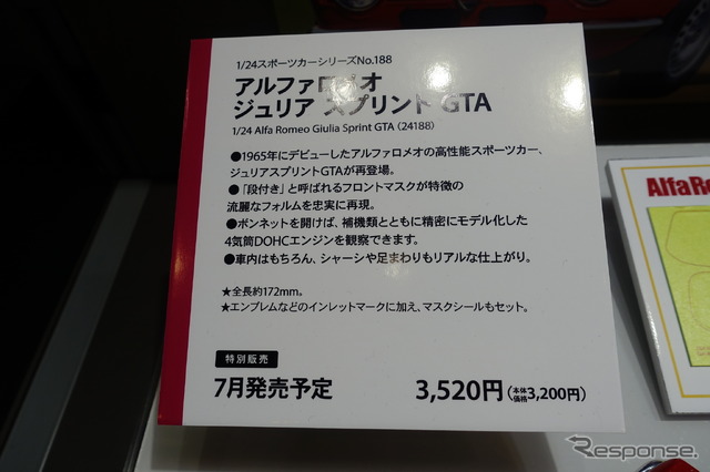 タミヤのアルファロメオ・ジュリア