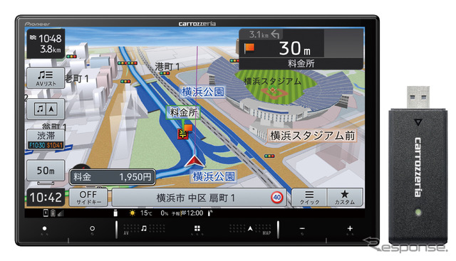 AVIC-RL721-DC(ラージサイズタイプ):8V型 HD/TV/DVD/CD/Bluetooth/SD/チューナー・AV 一体型 メモリーナビゲーションネットワークスティックセット