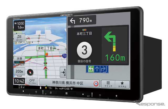 AVIC-RF721(フローティングタイプ):9V型 HD/TV/Bluetooth/SD/チューナー・AV 一体型メモリーナビゲーション