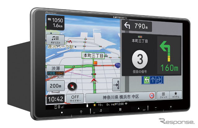 AVIC-RF721(フローティングタイプ):9V型 HD/TV/Bluetooth/SD/チューナー・AV 一体型メモリーナビゲーション