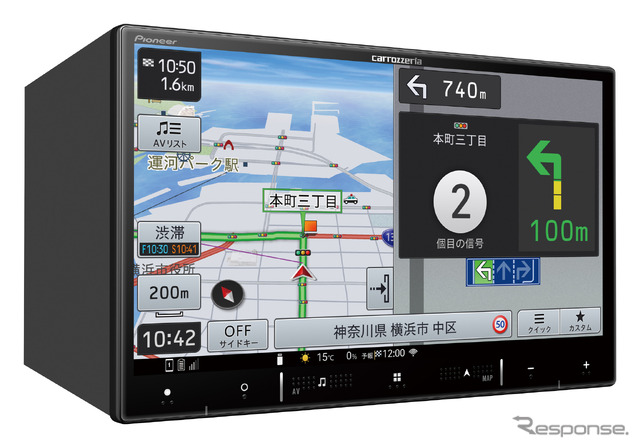 AVIC-RL721(ラージサイズタイプ):8V型 HD/TV/DVD/CD/Bluetooth/SD/チューナー・AV 一体型メモリーナビゲーション