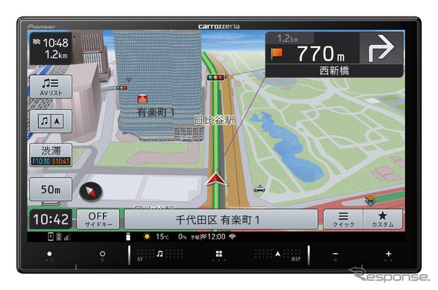 AVIC-RL521(ラージサイズタイプ):8V型 HD/TV/Bluetooth/USB/チューナー・AV 一体型メモリーナビゲーション