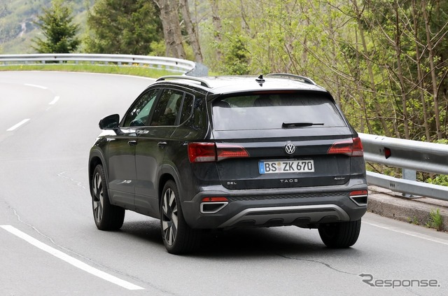 VW タオス 改良新型プロトタイプ(スクープ写真)