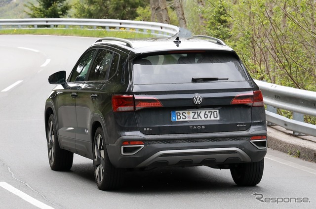 VW タオス 改良新型プロトタイプ(スクープ写真)