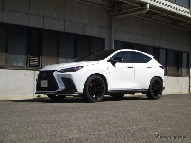 SUSTEC DF210 LEXUS NX350h FF用装着例(ダウン量:フロント 30mmダウン / リア 32mmダウン)