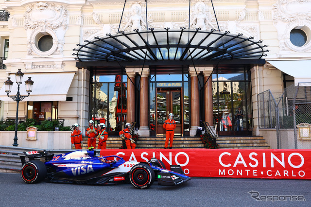 2024年F1モナコGPで8位に入った#22 角田裕毅。