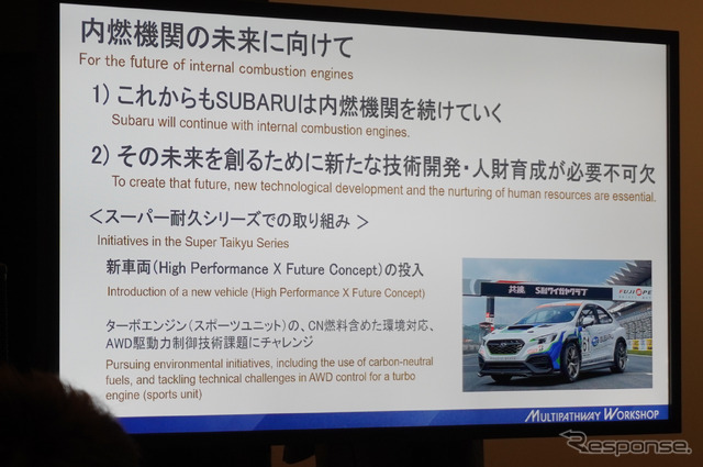スバルのプレゼンテーション