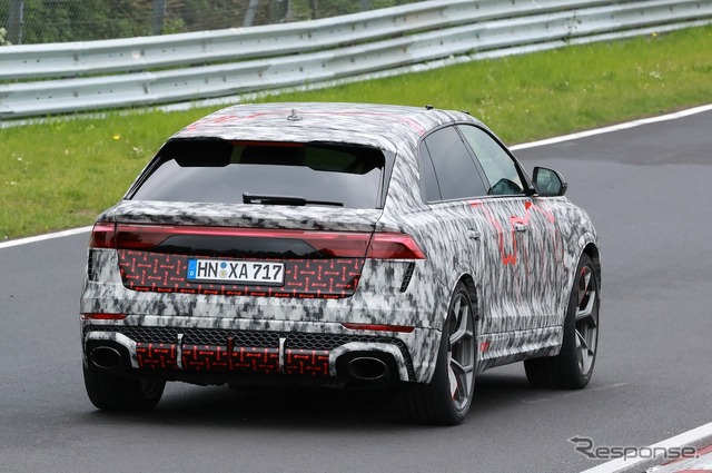 アウディ RS Q8 改良新型プロトタイプ(スクープ写真)