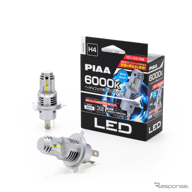 コントローラーレス ヘッド&フォグ用LEDバルブ 6000K【LEH230】( H4 )