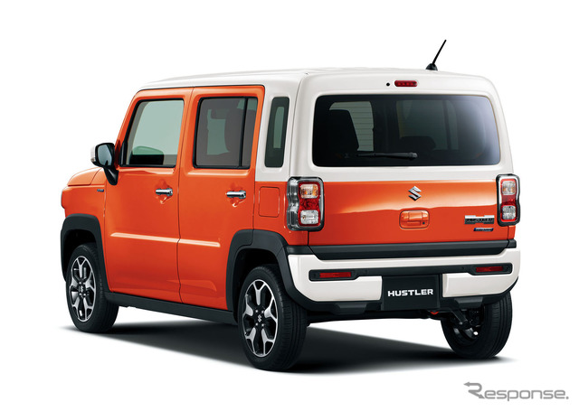 スズキ ハスラー HYBRID X(バーミリオンオレンジ ソフトベージュ2トーン)