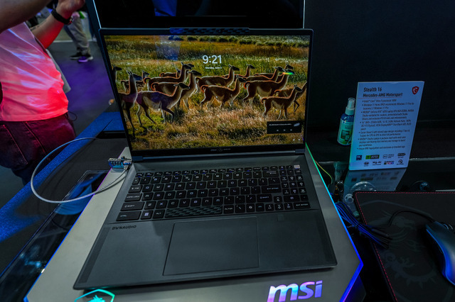 高級車メーカーとコラボした「MSI×Mercedes-AMG」18インチの限定モデル登場!所有欲を満たすラグジュアリーなデザイン【COMPUTEX 2024】