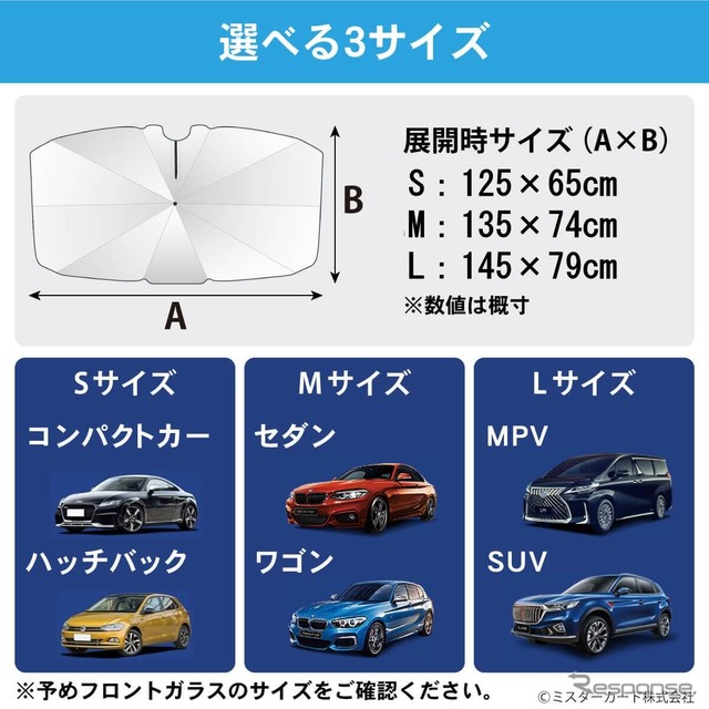 デジタルミラー・ドラレコ・車載カメラの熱対策に、新発想の折りたたみ傘式サンシェード「CarUB V3(2024)」が登場