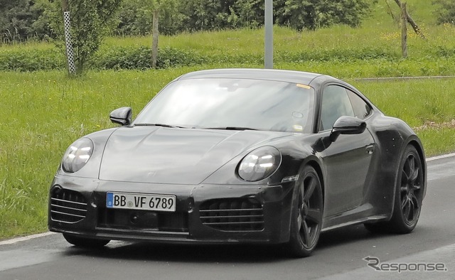 ポルシェ 911ターボ ツーリングと予想されるプロトタイプ(スクープ写真)