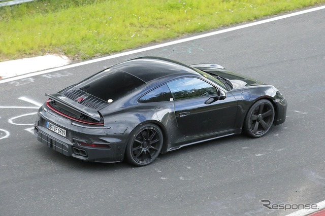 ポルシェ 911ターボ ツーリングと予想されるプロトタイプ(スクープ写真)